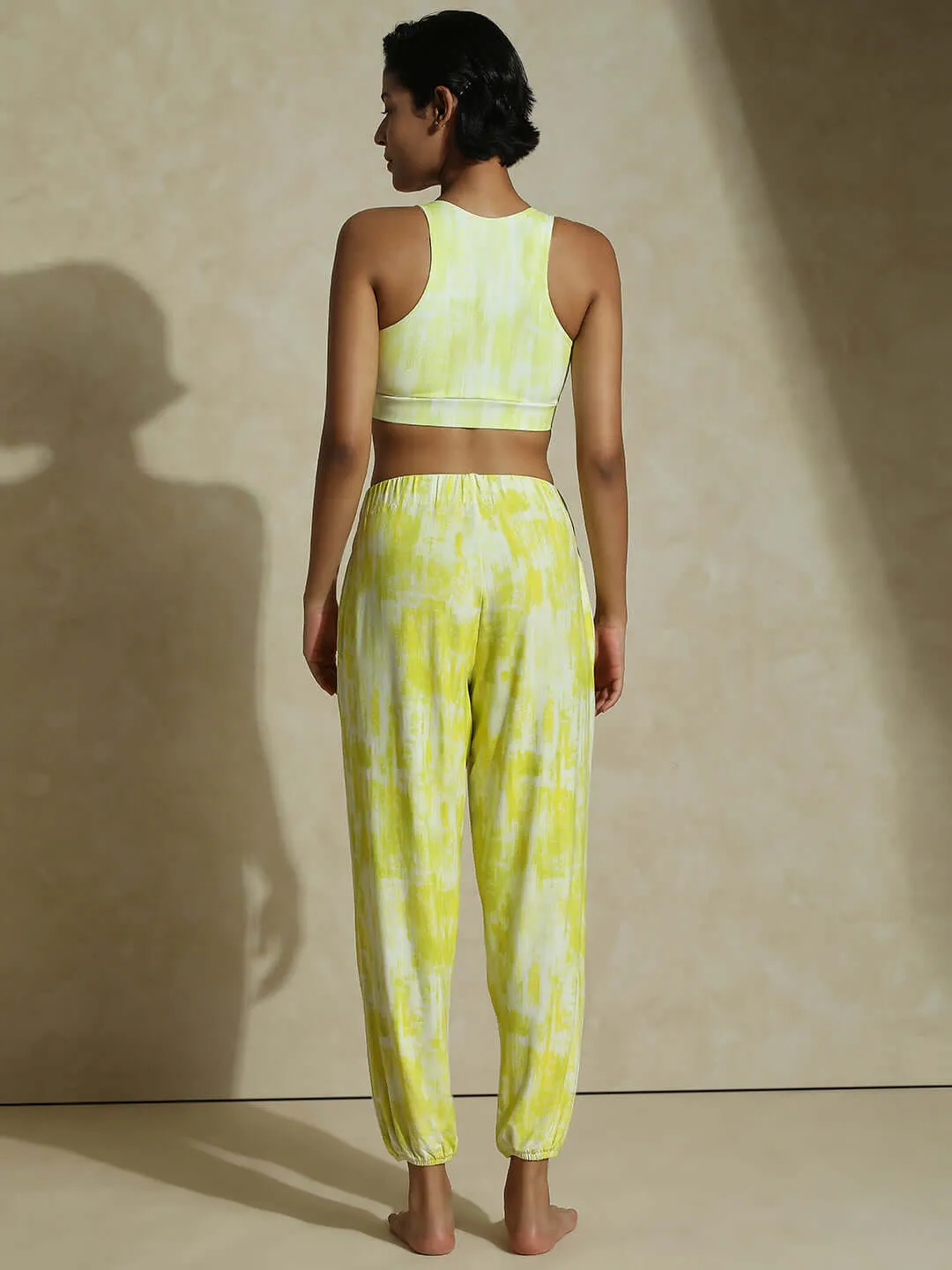 Yogini Stretch Pants Lemon Grunge